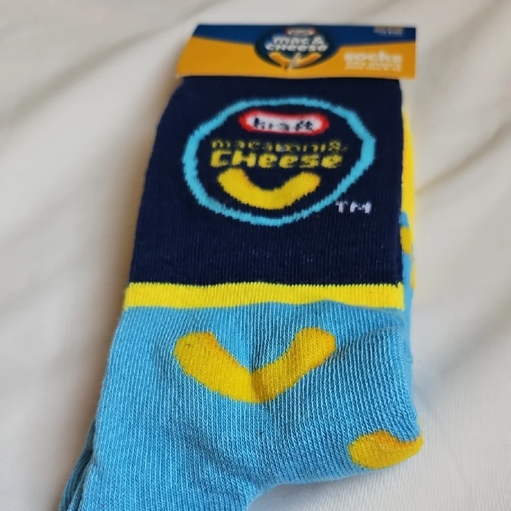 KRAFT MAC & CHEESE Mens Graphic Crew Socks 6-12